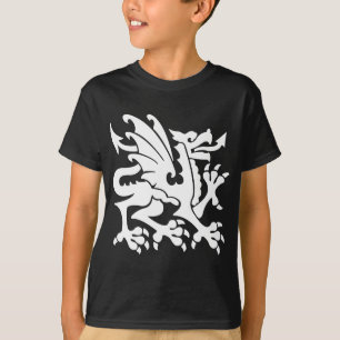 T-shirt Heraldic Dragon 01 - Blanc