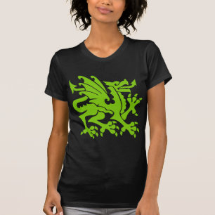 T-shirt Heraldic Dragon 01 - Martian Green