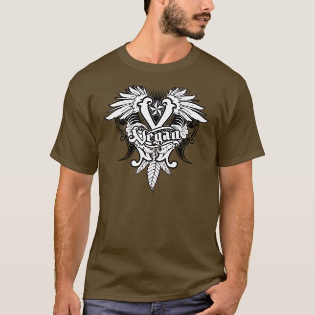T-shirt Héraldique végétalienne (Devant)