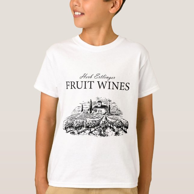 T-shirt Herb-ertlinger-fruit-vins-schitts-creek- (Devant)
