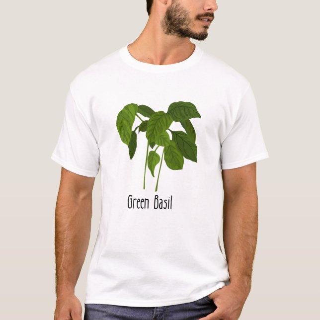 T-shirt Herbe Basil Spices (Devant)