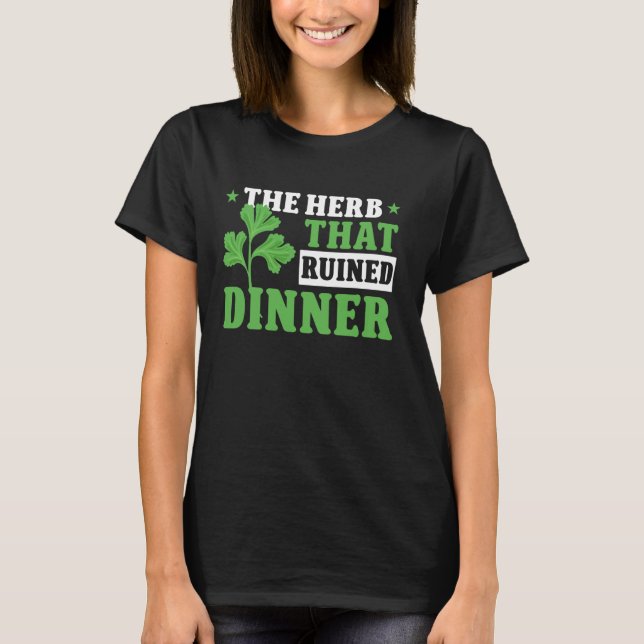 T-shirt Herbe Cilantro Hater (Devant)