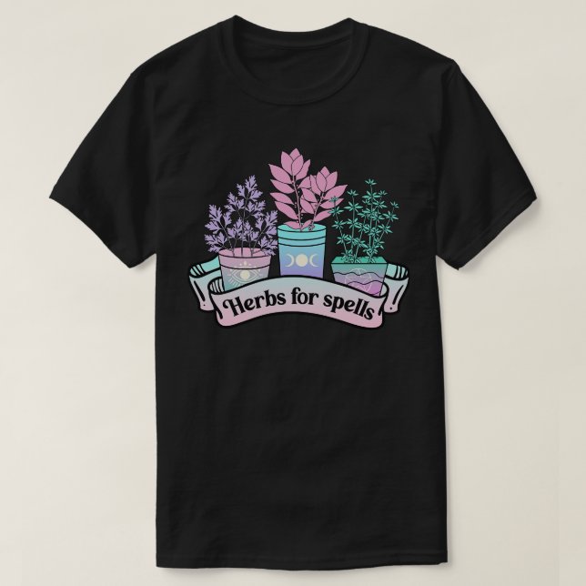 T-shirt Herbes Pour Spells Vibes De Sorcière Moderne (Design devant)