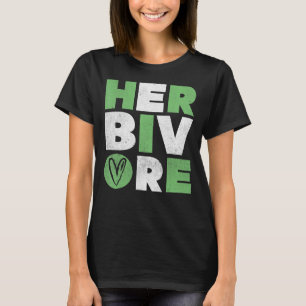 T-shirt Herbivore alimenté par végétarien plante végétarie