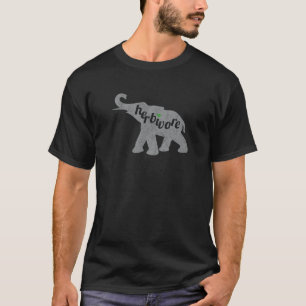 T-shirt Herbivore Éléphant Amour Végétalien Manger Végétal