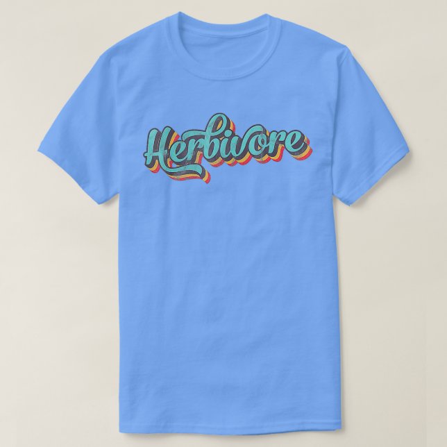 T-shirt Herbivore Faded Retro (Design devant)