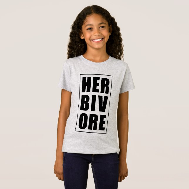 T-Shirt Herbivore | mangeur Plante (Devant entier)