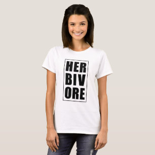 T-shirt Herbivore   mangeur Plante