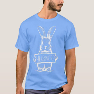 T-shirt Herbivore Rabbit Statement Vegetarian Vegetarian V