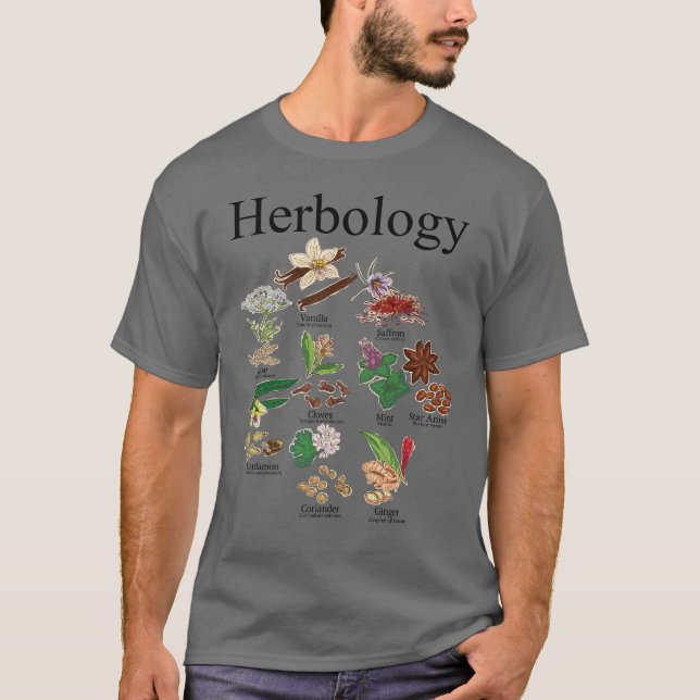 T-shirt Herbologie Plante Lady Herbe Fleur Jardin Herbolog (Devant)