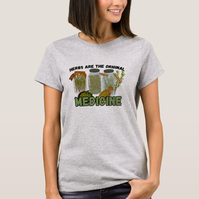 T-shirt Herbs sont tee de médecine (Devant)