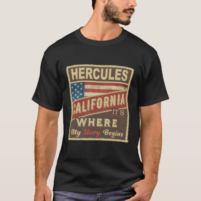T-shirt HERCULES, CA C'est là que commence mon histoire (Devant)