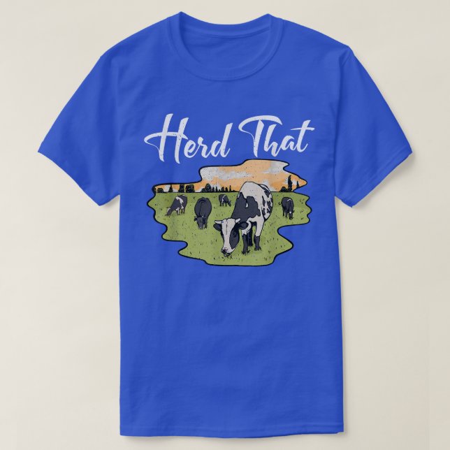 T-shirt Herd Cet Amusant Agriculteur De Vache Amoureux des (Design devant)
