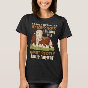 T-shirt Hereford Cattle Cow Herbe Hereford Breede
