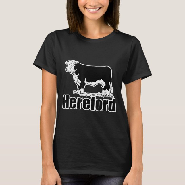 T-shirt Hereford Cow Pictu (Devant)
