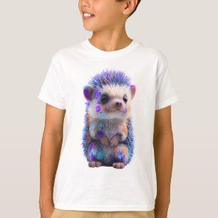 T-shirt Hérisson Artistique Peinture Éclaboussée Enfants