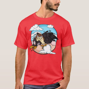 T-shirt Hérisson assis sur le corbeau