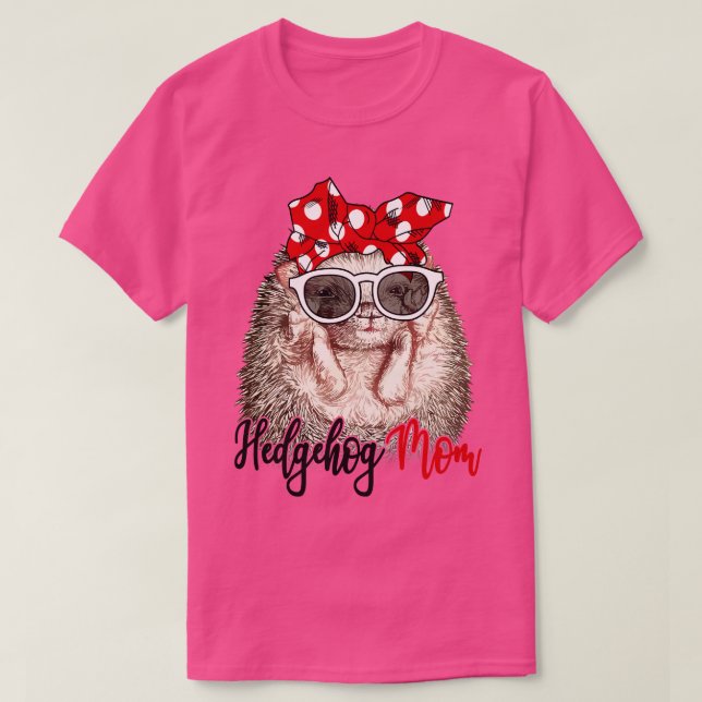 T-shirt Hérisson Chemise Hérisson Maman Bandana (Design devant)