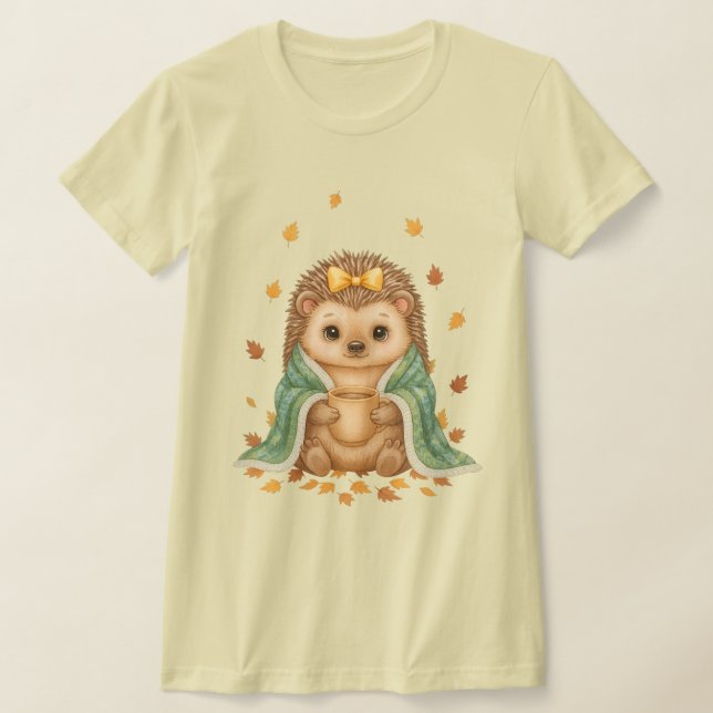 T-shirt Hérisson Cosy Automne | Hérisson d'automne avec Éc (Poser)