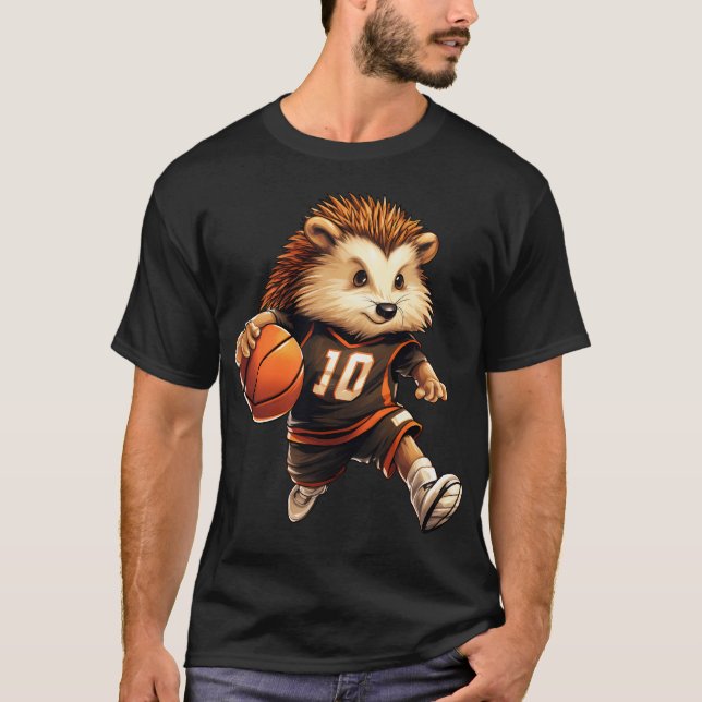 T-shirt Hérisson de Basket-ball (Devant)