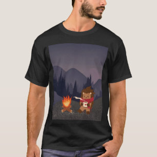 T-shirt Hérisson de camping par famille de campeurs d'anim
