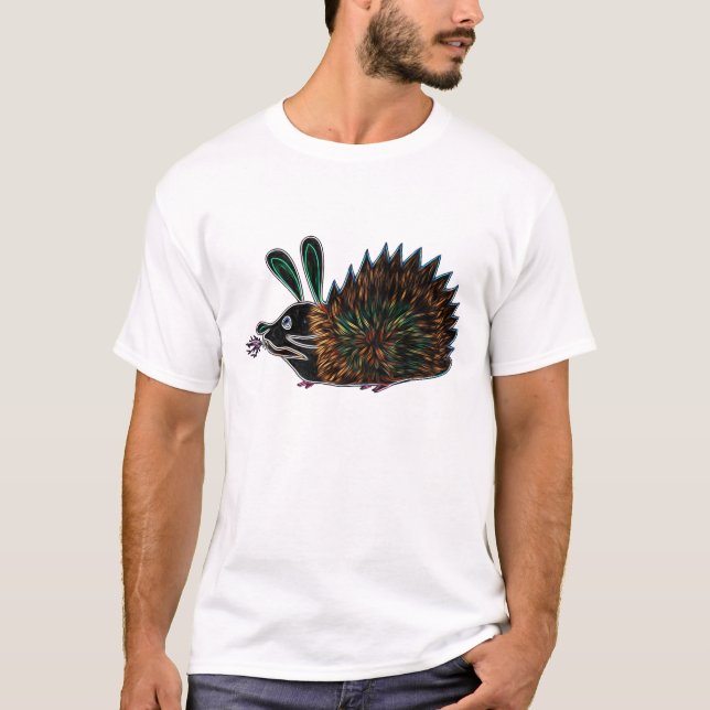 T-shirt Hérisson de lapin et carotte flamboyante (Devant)