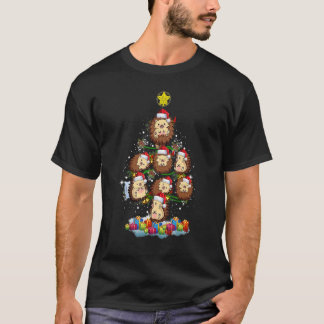 T-shirt Hérisson de Noël de Noël de Noël de Noël