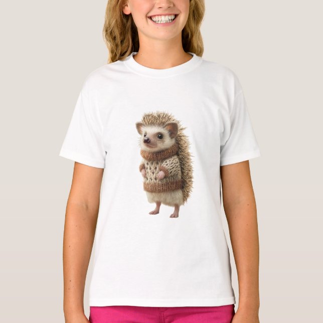 T-shirt Hérisson Doux Sweater Enfants (Devant)