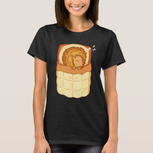 T-shirt Hérisson Hérissons Sieste Dormir Sommeil Pyjama Nu