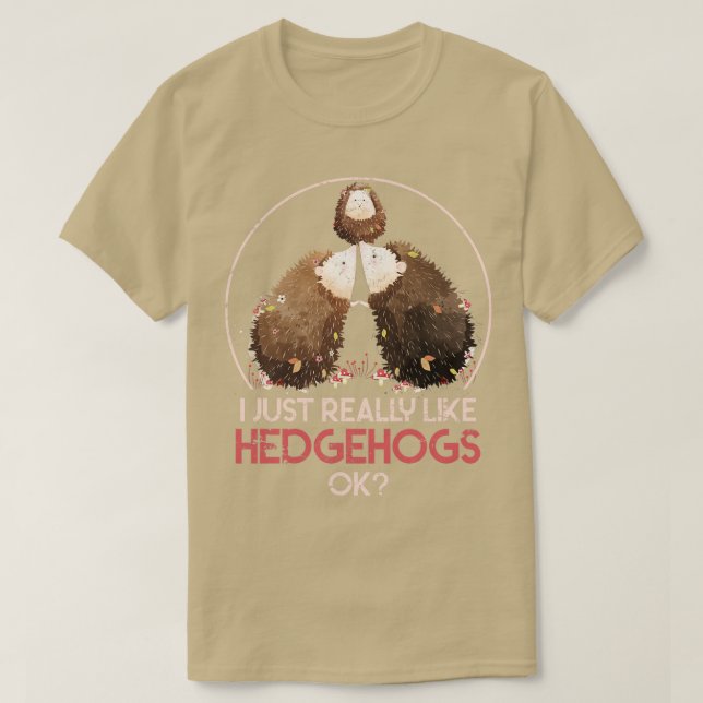 T-shirt Hérisson Idée cadeau Hérisson animal (Design devant)