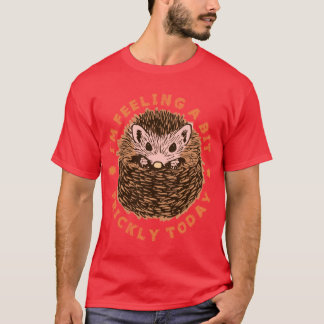 T-shirt Hérisson Je Me Sens Un Peu Irritableoday rétro