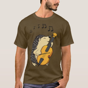 T-shirt Hérisson Jouer au violoncelle