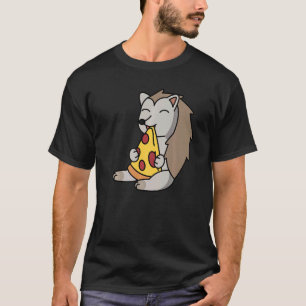 T-shirt Hérisson Manger Pizza Pet