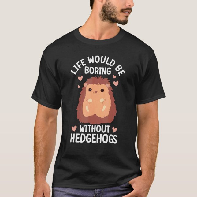 T-shirt Hérisson mignon Hérisson Porcupine animal (Devant)