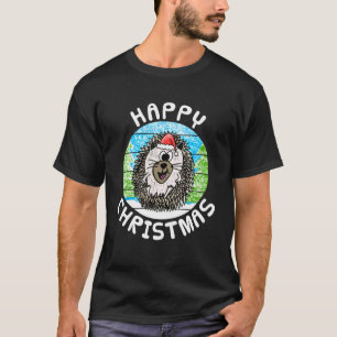 T-shirt Hérisson Noël Faune Nature Xmas Drôle