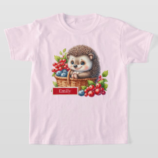 T-shirt Hérisson pour filles mignonnes personnalisable