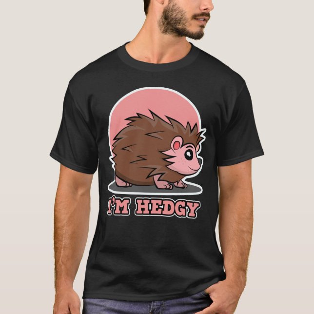T-shirt Hérisson pour les hommes et les femmes Je suis Hér (Devant)