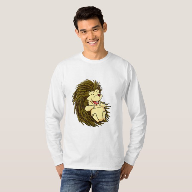 T-Shirt Hérisson qui rit (Devant entier)