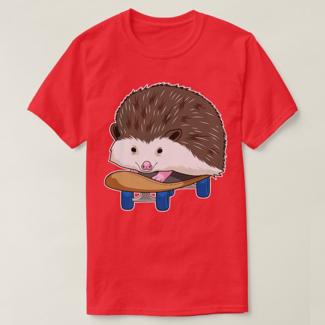 T-shirt Hérisson Skateboard (Design devant)