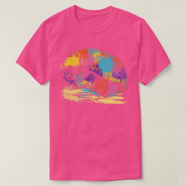 T-shirt Hérisson vintage (Design devant)