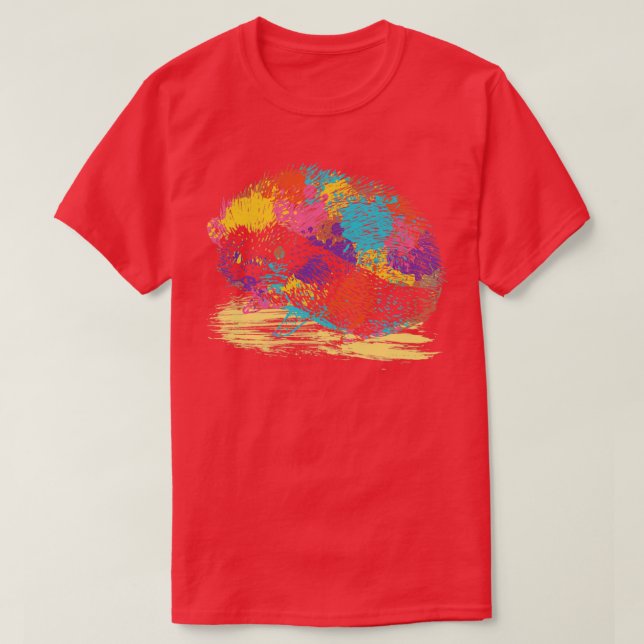 T-shirt Hérisson vintage (Design devant)