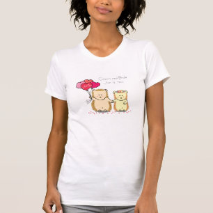 T-shirt Hérissons mignons avec des ballons, ménages mari