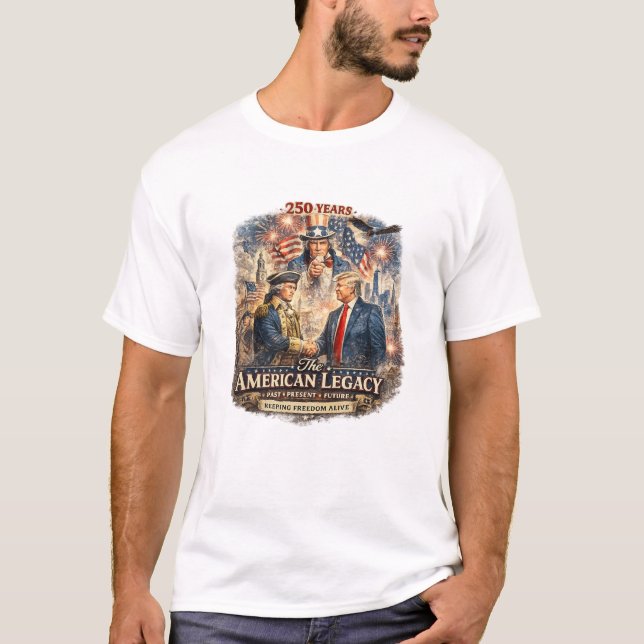T-SHIRT HÉRITAGE AMÉRICAIN (Devant)