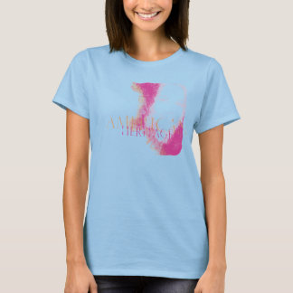 T-SHIRT HÉRITAGE AMÉRICAIN Poussière rose et tange
