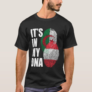 T-shirt Héritage de drapeau ADN mixte autrichien et algéri