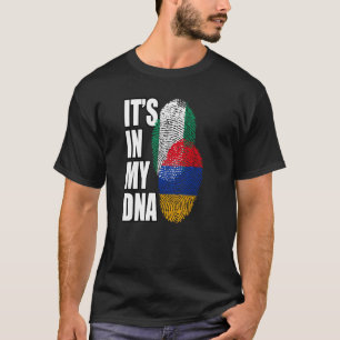 T-shirt Héritage de drapeau d'ADN mixte arménien et nigéri