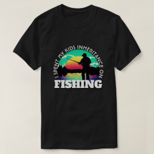 T-shirt Héritage dépensé en pêche drôle