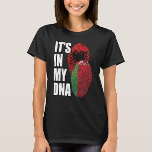 T-shirt Héritage du drapeau ADN mélange biélorusse et alba