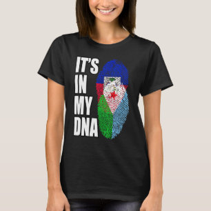 T-shirt Héritage Du Drapeau ADN Mix Haïtien Et Djibouti