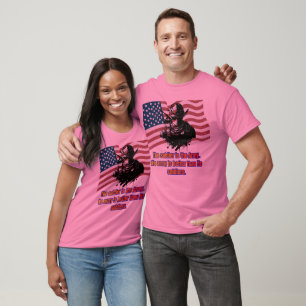 T-shirt Héritage du rose courageux